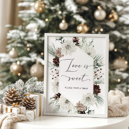 エレガントな冬のラブはスイートなお取り寄せ ポスター