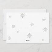 エレガントな冬の山のクリスマス シーズンカード (裏面)