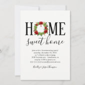 エレガントな冬の新ホームお披露目パーティー 招待状 (正面)