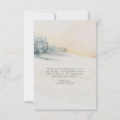 エレガントな冬の森 サンキューカード (裏面)