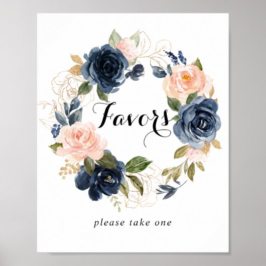 エレガントな冬の花輪の好意の看板 ポスター (正面)