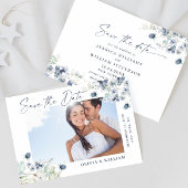 エレガントな冬の葉の写真 ウェディング セーブ・ザ・デート