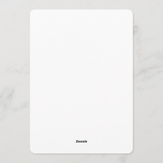 エレガントな冬の葉の冬の結婚式 招待状 (裏面)