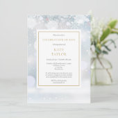 エレガントな冬の葬儀　生命の祝祭 招待状 (スタンド正面)