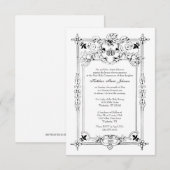 エレガントな初めての聖体拝領 カトリック 招待状 (正面/裏面)