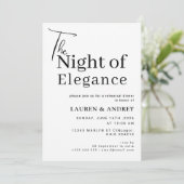 エレガントな前夜祭の招待状 招待状 (スタンド正面)