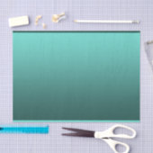 エレガントな勾配のティール(緑がかった色)の緑 薄葉紙 (クラフト)