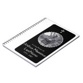 エレガントな十字の葬儀の来客名簿 ノートブック (左側)