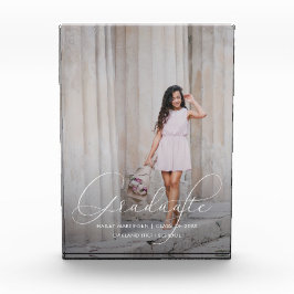 エレガントな卒業スクリプトと写真 フォトブロック