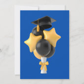 エレガントな卒業パーティー招待状 招待状 (裏面)