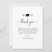 エレガントな卒業生 サンキューカード (正面)