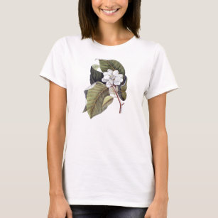 エレガントな南白いマグノリアの花 Tシャツ