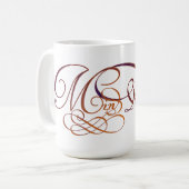 エレガントな原稿の分Pin コーヒーマグカップ (正面左)