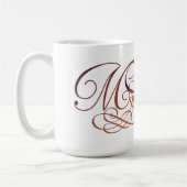 エレガントな原稿の分Pin コーヒーマグカップ (左)