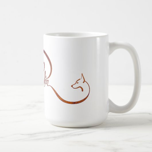 エレガントな原稿の分Pin コーヒーマグカップ (右)