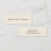 エレガントな原稿の卒業の発表の名刺 コーリングカード (正面/裏面)