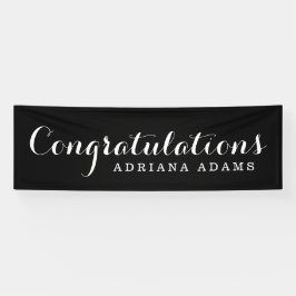 エレガントな原稿の卒業 横断幕