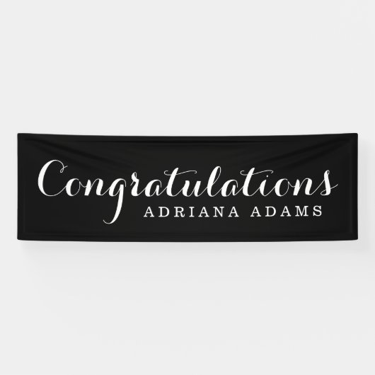 エレガントな原稿の卒業 横断幕 (横)