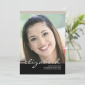 エレガントな原稿の名前の卒業生: シャンペン 招待状 (スタンド正面)