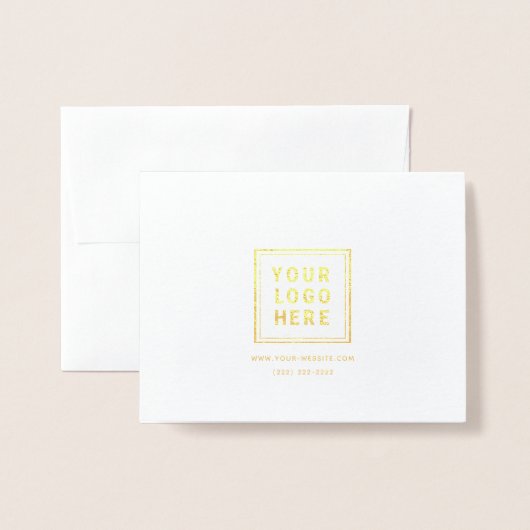 エレガントな原稿の署名ビジネスロゴの実質の金ゴールド 箔カード (裏面封筒付き)