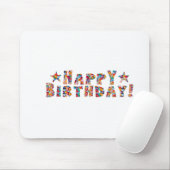 エレガントな原稿: ハッピーバースデー マウスパッド (マウス)