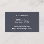 エレガントな及び基本的な美容院の名刺 名刺 (裏面)