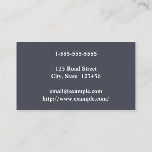 エレガントな及び基本的な美容院の名刺 名刺 (裏面)