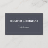 エレガントな及び基本的な美容院の名刺 名刺 (正面)