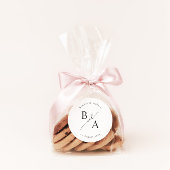 エレガントな台本書道結婚式のお気に入りクラシック ラウンドシール