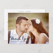 エレガントな台本結婚の感謝ポストカード ポストカード (正面/裏面)