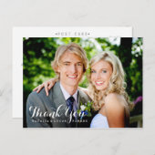 エレガントな台本結婚の感謝ポストカード ポストカード (正面/裏面)
