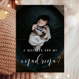 エレガントな名付け親にお願いするカードの提案 招待状