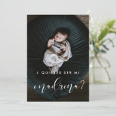 エレガントな名付け親にお願いするカードの提案 招待状 (スタンド正面)