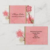 エレガントな名刺のテンプレート 名刺 (正面/裏面)