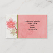 エレガントな名刺のテンプレート 名刺 (裏面)