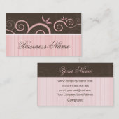 エレガントな名刺のデザイン 名刺 (正面/裏面)