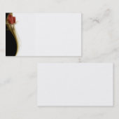 エレガントな名刺はとの上がりました 名刺 (正面/裏面)