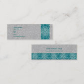 エレガントな名刺 スキニー名刺 (正面/裏面)