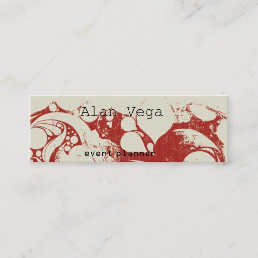 エレガントな名刺 スキニー名刺 (正面)
