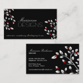 エレガントな名刺 名刺 (正面/裏面)