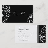 エレガントな名刺 名刺 (正面/裏面)