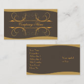 エレガントな名刺 名刺 (正面/裏面)