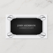 エレガントな名刺 名刺 (裏面)