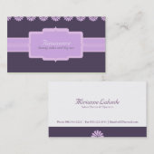 エレガントな名刺 名刺 (正面/裏面)