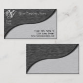 エレガントな名刺 名刺 (正面/裏面)