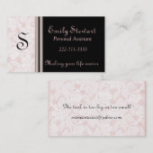 エレガントな名刺 名刺 (正面/裏面)