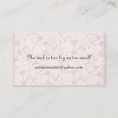 エレガントな名刺 名刺 (裏面)