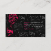 エレガントな名刺 名刺 (裏面)