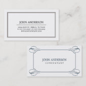 エレガントな名刺 名刺 (正面/裏面)