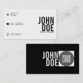 エレガントな名刺 名刺 (正面/裏面)